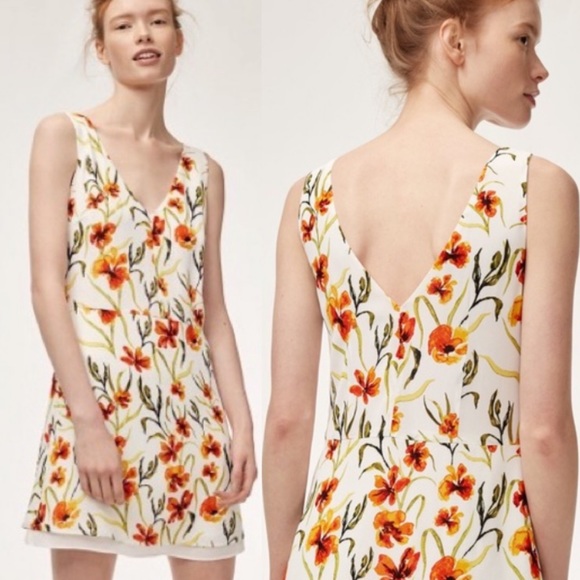 Aritzia Dresses & Skirts - Aritzia Little Moon Stellera Floral Dress Flare 6